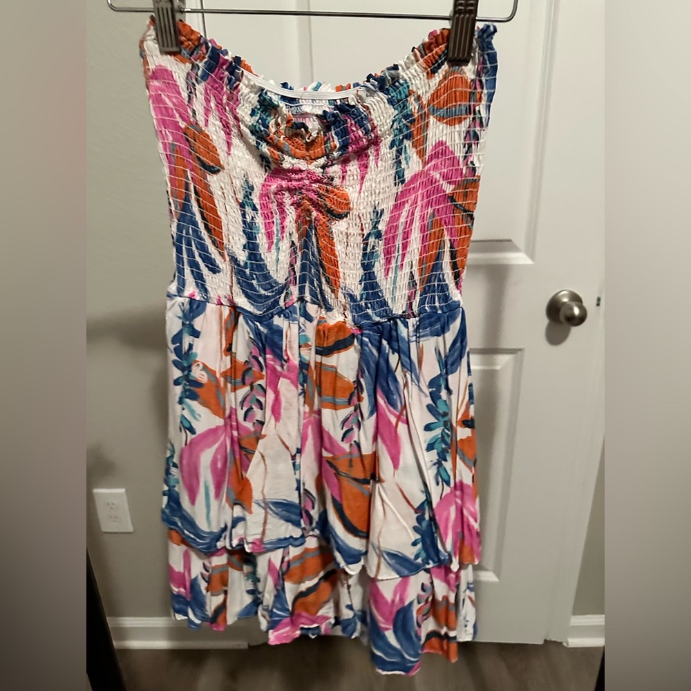 Shore strapless mini dress/romper